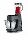 Severin Küchenmaschine mit Mixer-Aufsatz, 4,0 Liter, 500 Watt, schwarz matt