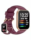 HUAKUA Smartwatch 1,85 Zoll Touchscreen mit Bluetooth Anrufe für Damen Herren,Sportuhr mit Herzfrequenzmessung,SpO2,Schrittzähler,Schlafmonitor,110+ Trainingsmodi für iOS Android Handy