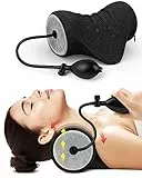 BLABOK Nacken- und Schulterentspanner, tragbares Hals-Traktionsgerät, Nackenstrecker, Nackenhaltungskorrektur, chiropraktisches Kissen zur Linderung von Kiefergelenksschmerzen und zur Ausrichtung der