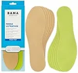 Bama Fresh Ultrathin Unisex Schuh-Einlegesohlen, Frische-Sohlen ultradünn, dermatologisch getestete Einlagen für frische Füße, Größe, 6 Paar - 37/38 EUR