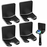 FIXCHORD 4 Pack Elektrische Zahnbürste Halterung, Selbstklebende elektrische zahnbürste Halter für die Wandmontage, Zahnbürstenhalter für die Aufbewahrung im Badezimmer, Schwarz