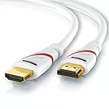 CSL-Computer - Ultra HD 4K HDMI-Kabel Weiß/Rot/Schwarz V2
