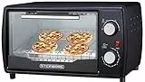 Ecosa Mini Backofen | 1000 Watt | 10 Liter | inkl. Backblech und Grillrost | Pizzaofen | 90°-230°C | 60 min. Timer | aufklappbares Krümelblech | Minibackofen | Backofen | Kleiner Backofen
