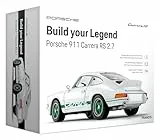 Franzis 67267 - Porsche 911 Carrera RS 2.7 - Build Your Legend - detailgetreuer Modellbausatz inkl. Soundmodul, LED-Beleuchtung, Begleitbuch