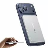 MOVE SPEED Magsafe Power Bank Magsafe Powerbank Slim 5000mAh Magnetische Power Bank USB C 18W Wireless Mini Powerbank Metallgehäuse-Design Kompatibel mit iPhone 17/16/15/14/13/Galaxy (Perl Weiß 2026)