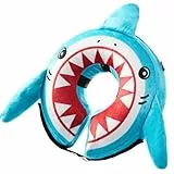 BENCMATE Schützendes aufblasbares Halsband für Hunde und Katzen, weiches Haustier-Genesungshalsband, blockiert Nicht die Sicht, E-Halsband (klein, Hai)