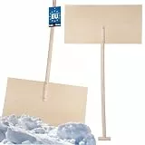 KOTARBAU® Schneeschieber Holz mit Stiel 75x38 cm Holzschneeschaufel Sperrholz | Kinderschneeschaufeln Schneeschaufeln Schnee Schüppe Schneeschaufel Holzstiel | Schneeschaufel aus Holz