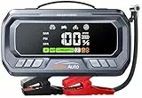 YaberAuto Starthilfe Powerbank mit Kompressor, 160PSI 6500A Auto Starthilfe, PD 65W Starthilfe Powerbank für All Benzin und 12.0L Dieselmotor, Starthilfe mit 600 Lumen Notlicht und 3.3' LCD Bildschirm