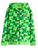 Minecraft Kinder/Jungen Offizielle Creeper Charakter Zip Up Hoodie 9-10 Jahre