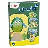 HABA Meine ersten 6 Puzzles – Waldtiere – Kinderpuzzle ab 2 Jahren – Mit Bär, Fuchs & Co. – Griffige Puzzleteile – 2012185001