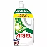 Ariel Flüssigwaschmittel, 100 Waschladungen Universal+ Waschmittel, Kraftvolle Fleckenentfernung in nur 1 Waschgang, selbst bei Kaltwaschzyklen
