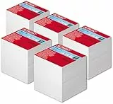 Herlitz 5 Notizklötze geleimt 9x9x9 cm Weiß Blanko Notizzettel 900 Blatt