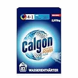 Calgon 4-in-1 Power Pulver – Wasserenthärter gegen Kalkablagerungen, Schmutz und Korrosion in der Waschmaschine – Beugt unangenehmen Gerüchen vor – 1 x 2,075 kg