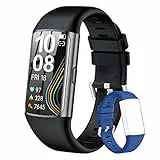 Tipmant Smartwatch für Damen und Herren, 1,47 Zoll, Touchscreen, Smart Watch mit Herzfrequenz, Pulsoximeter, Schrittzähler, bunt, Schlaf, wasserdicht IP68, Fitness Tracker für Android iOS