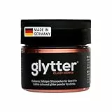 Glytter Glitzerpulver für Getränke (Kupfer) - essbarer Glitzer für Drinks & Flüssigkeiten, für Likör, Sekt, Cocktails - trinkbares & geschmacksneutrales Glitzerpulver - Glitzerpuder, Glitzer-Staub