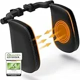 FLIPLINE Kopfstütze Auto Kinder Schwarze Nähte - Bequemes Reisefeeling für Kinder & Erwachsene - Installation in 2 Minuten ohne Schraubenzieher - Nackenstütze Nackenkissen Autokissen Auto Nackenkissen