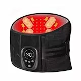 HONGJING Rotlichttherapie Rückenmassagegürtel zur Linderung von Schmerzen im unteren Rückenbereich, Rückenstützgürtel mit Wärme und Massage bei Bandscheibenvorfall, Skoliose, Ischias (L)
