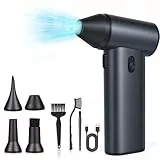 Glovios Elektrische Staubgebläse Akku 130000RPM Electric Air Duster Stark Staubbläser Luftgebläse Mini Gebläse für Computer, Tastatur, Outdoor und Auto