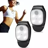 JIZZU 2 Stück LED Clip Lampe, Sicherheit Licht mit 4 Modi, Wiederaufladbar Mini Sicherheitslicht für Jogging Camping