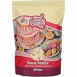 FunCakes Deco Melts Weiß - Tauchen, drippen, dippen und dekorieren! In der Mikrowelle schmelzen und in jede Form gießen, 1 kg