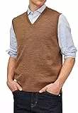 Maerz Herren 460000 Pullunder, Beige (Teddy 170), Large (Herstellergröße: 52)