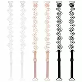 Piriuuo 3 Paar BH Träger, Damen-BH-Träger mit Spitze und Blume Verstellbar Schulter Ersatz-Schultergurt rutschfeste Elastische BH Träger Blumenspitze Schultergürtel Dessous Träger für Damen, Mädchen