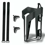SKS GERMANY Anywhere VELOCAGE Flaschenhalter für Fahrräder (Fahrradzubehör mit flexiblem Befestigungssystem für Rahmen ohne Bohrungen, gummierte Klettverschlüsse), schwarz