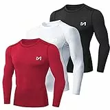 MEETYOO Herren U6t Shirt, Schwarz + Weiß + Rot, L EU