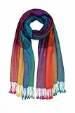 KARMA.DIEM Schal XXL 180×60 cm – Damen & Herren Pashmina-Tuch, weich & elegant im Paisley-Design – Perfekte Geschenkidee & Reise-Accessoire
