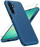 FNTCASE für Samsung Galaxy A17/A26 5G Hülle: Dual Layer Schutzhülle Handyhülle Robuste Stoßfest mit rutschfeste Strukturierte Rückseite - Militärischer Schutz Bumper Tough Stoßfest Case (Blau)