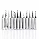 LiebeWH 12 Stück 900M-T Kupfer Lötspitzen Toolcraft ST-50D Lötkolbenspitzen Galvanisiertes Eisen Ersatz Lötkolben Spitzen Set Niedertemperatur Lötstationswerkzeug