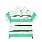 Steiff Poloshirt Kurzarm EU Größe 86 Winter Green, Polo-Shirt kurzärmelig, Polohemd für Kinder, Hemd mit Kragen, weich und bequem, waschmaschinenfest
