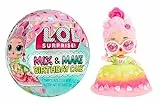L.O.L. Surprise! Mix & Make Birthday Cake Tots - Mit Sammlerpuppe, DIY-Tortenkleid, Torten „Backen“ und Dekorieren, Zutaten und Glitzer-Streuseln - Tortenkleid-Puppe - Ideal für Mädchen ab 3 Jahren