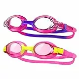 Findway Schwimmbrille Kinder,Schwimmbrille für Kinder Jungen Mädchen Junior, UV-Schutz Anti Nebel Kinder Schwimmbrille für Alter 3-12 Jahre