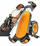 Deerfun Handyhalter Fahrrad, Handyhalterung Motorrad - 2024 Universal 360° Lenkerhalter für iPhone 15, 14 Pro Max Plus, für 4,7-7,0 Zoll Smartphones