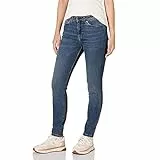 Amazon Essentials Damen Skinny-Jeans Hoher Bund - Auslaufmodell, Mittlere Waschung, 44