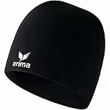Erima Erwachsene Basic Line Fleece Beanie (118404), schwarz, M