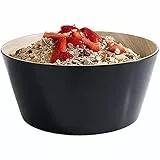 APS Schale „Frida“, Bowl, Melamin Schale, Ø 22 cm, 10,5 cm Höhe, beige/schwarz, für 2,2 Liter Inhalt