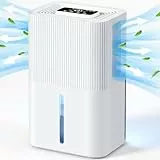 2,7 l elektrischer Luftentfeuchter, leiser Raumentfeuchter mit automatischer Abschaltung, 6-8-10-Stunden-Timer, Schlafmodus, 7-farbiges Nachtlicht, tragbar, Badezimmer