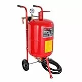 VEVOR Sandstrahlen, 40 L Sandstrahlmaschine, 60-125 PSI Mobiler Sandstrahler mit Zubehör, 2,4 mm, 2,7 mm, 3,2 mm, 3,6 mm Keramikdüsen Sandstrahlerrohr, 2,5 m Schlauchlänge Siphon-Schleifeinheiten
