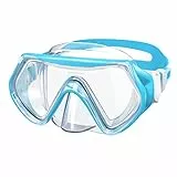 Findway Taucherbrille Kinder,Schwimmbrille Kinder Schnorchelmaske für Jungen Mädchen Jugendliche,Tauchmaske mit Nasenabdeckung 180°Panorama HD Anti Nebel Anti-Leck Taucherbrille für Kinder 4-16 Jahre