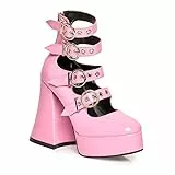 LAMODA Damen Interstellar Court Shoe, Pink Patent, 38 EU