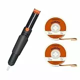 TOWOT Entlötpumpe & 2PCS Entlötdocht (Breite:2.5mm, Länge:1.5m) Zum Entfernen von Lötmittel und Zerlegen von elektrischen Komponenten, No-Clean Lötdochtgeflecht
