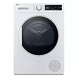 LG V5R08DM, Klasse A++,Trockner 8 kg, Wärmepumpentrockner mit Hygieneprogramm, Kurzprogramm, Trockensensor, Trommelmaterial aus Edelstahl, 61 x 60 x 85 cm ꟷ Weiß