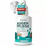 Maison Naturelle MN Pets Augenpflege für Hunde (60 ml)– Augenpflege & Augenreiniger mit kolloidalem Silber (25 PPM) – Sanfte Reinigung bei gereizten Augen & Tränenflecken