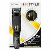 Remington Barttrimmer [17 Längeneinstellungen 0,4-18mm] Bartschneider Style Series (selbstschärfende titanbeschichtete Klingen, Zoomrad zur Einstellung, Netz-/Akkubetrieb, 60 Min.Akkubetrieb) MB5000