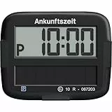 Needit Park Micro Solar elektronische Parkscheibe [NEUES Modell 2025] I unendlich Energie, Null Batteriewechsel | einzige Parkscheibe in Deutschland mit integriertem wiederaufladbarem Akku | schwarz