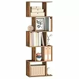 VASAGLE Bücherregal, Regal mit 5 Ebenen, 24 x 40 x 159 cm, Standregal, Büroregal, freistehend, Dekoregal, zur Präsentation, modern, für Wohnzimmer, Schlafzimmer, Büro, vintagebraun LBC462K01