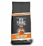 Der-Franz Kaffee, aromatisiert mit Karamaell, Intensität3/5, Arabica und Robusta Kaffeebohnen, 1000 g