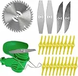 Replacement Blade - Grass Trimmer Metall-Rasentrimmer-Klingen-Akku Rasentrimmer Zubehör, Ersatzklinge Metall Klinge, Rasenmäher-Ersatz-Trimmer-Werkzeug Ersatz-Säge